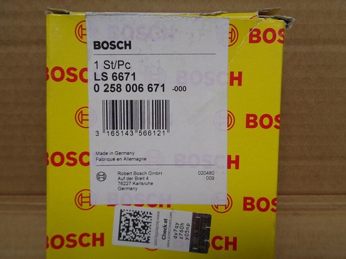 NEW GENUINE BOSCH 0258006671 LAMBDA SENSOR AUSTIN LAND ROVER MHK500860 LS6671 - Picture 3 of 3