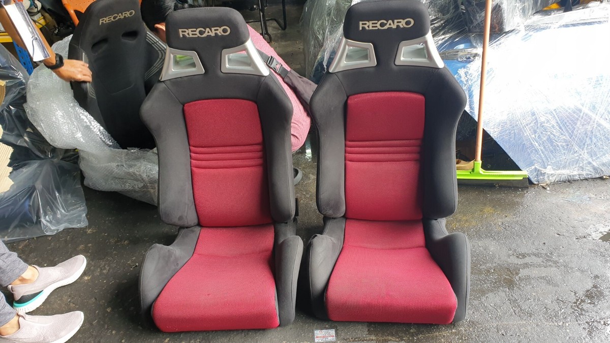 recaro sit SR11 black and red reclining evo subaru honda limited 