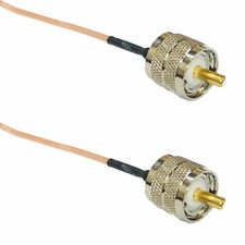 USA-CA RG316 DS PL259 UHF MALE to PL259 UHF MALE Coaxial RF Pigtail Cable