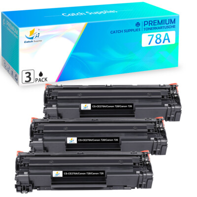 3 XL Toner Compatible with HP CE278A 78A LaserJet Pro M1536dnf MFP P1606 P1566