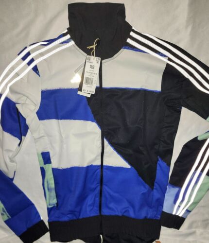 $140 NEW ADIDAS Men's Cycling THE TRACKSTAND GRAPHIC CYCLING JACKET HT3669 XS - Afbeelding 1 van 8