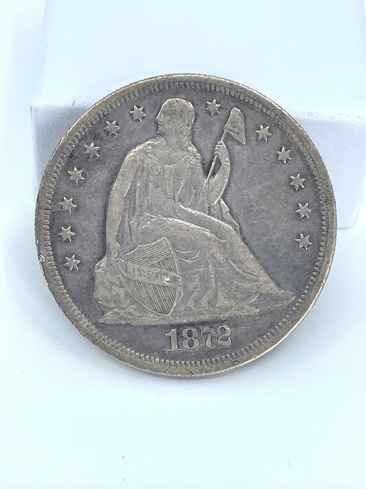 LOOK----1872- CC, NGC XF Details Cleaned Seated Liberty Silver Dollar - Image 2 of 4