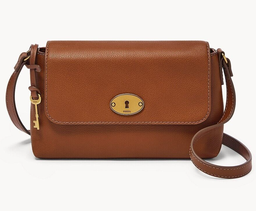 Fossil Gabriella Brown Leather Flap Crossbody Bag SHB3037210 NWT 200 Retail FS 723764626308 eBay