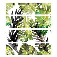 IKEA MALM dresser watercolor tropacal leafs Removable sticker for furniture