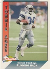 FREE SHIPPING-MINT-1991 Pacific Tommie Agee #92-PLUS COWBOYS BONUS CARDS