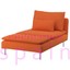 ikea sÖderhamn cover for chaise longue, samsta orange