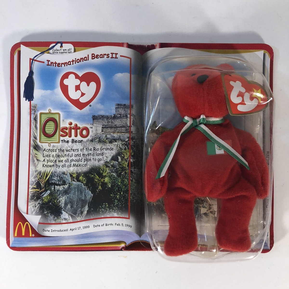 Ty beanie international Bears II: Osito the bear vintage McDonalds