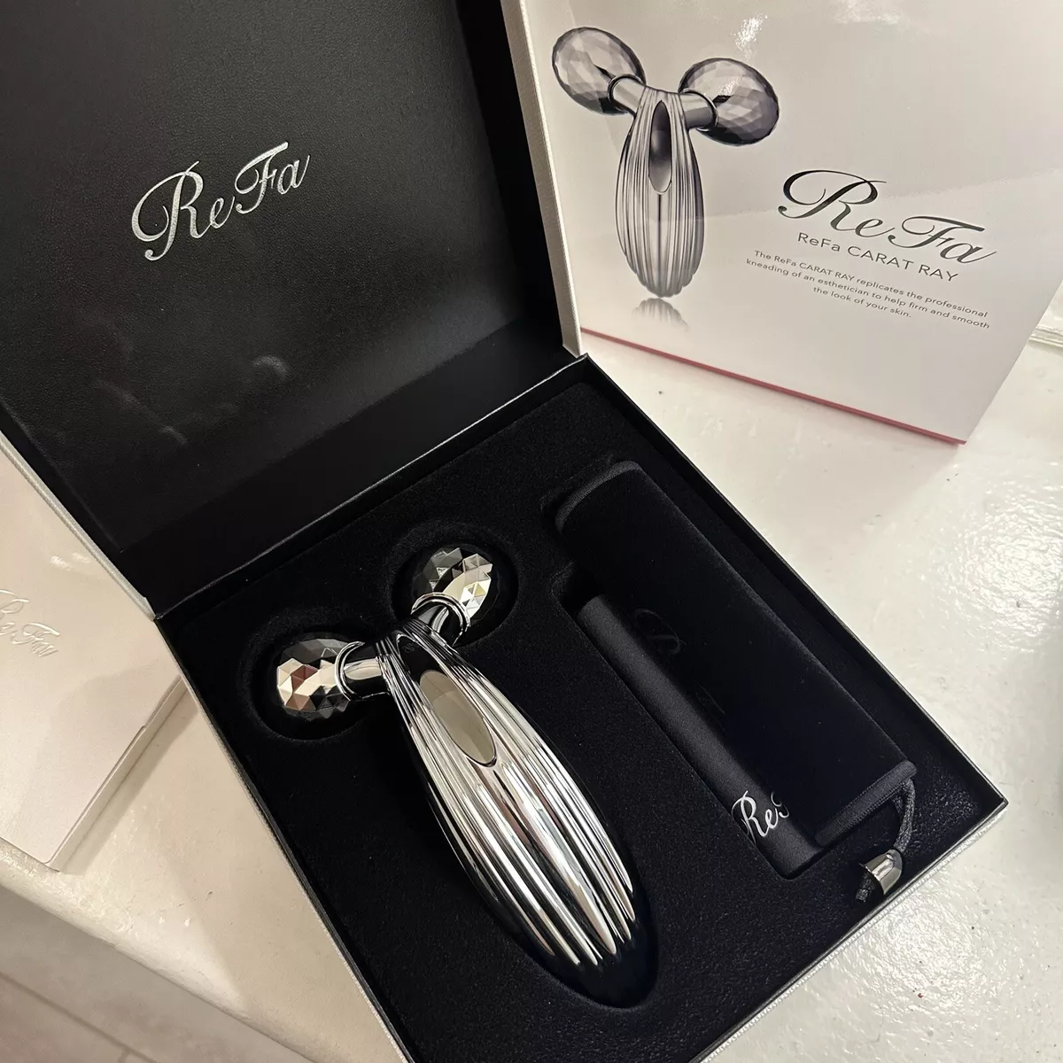 $320 MTG ReFa CARAT RAY RF-PC2019B Face & Body Microcurrent Roller. New