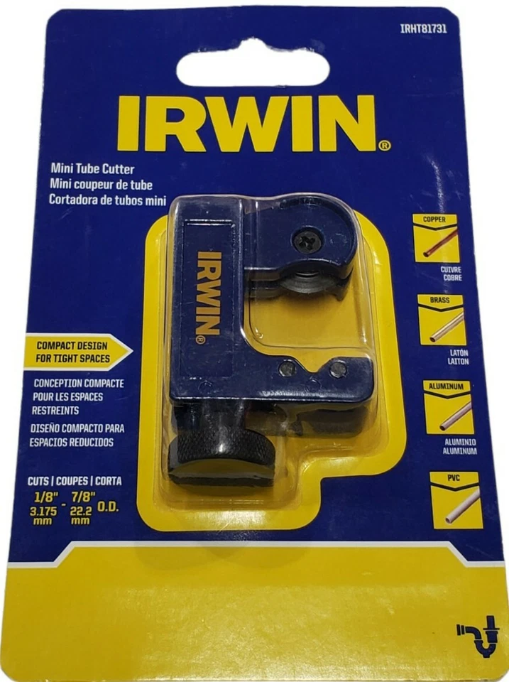 1/8"-7/8" Mini Tubing Cutters - Irwin IRHT81731 - Cuts up to 7/8" Pipe - Image 3 of 4