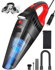 Car Vacuum, Car Accessories, Portable Handheld Vacuum Cleaner with 12V DC Power,