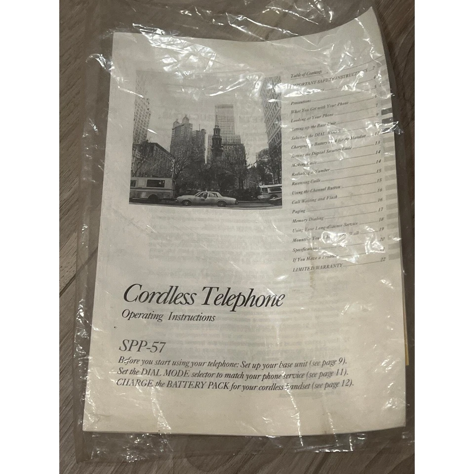 Base de teléfono inalámbrico Sony, SPP-57 Foto 4 de 4