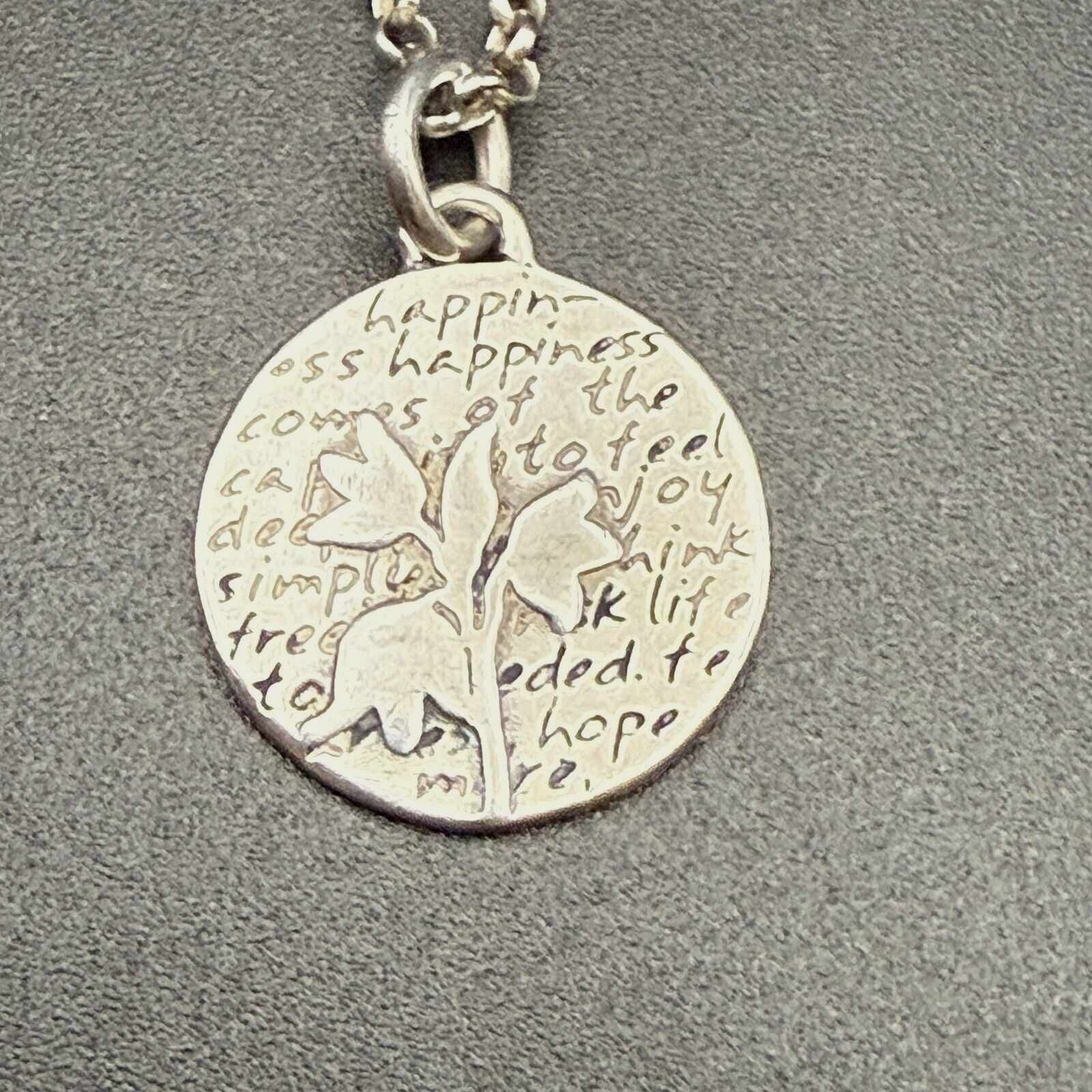 Sterling Silver Kevin N Anna Horse (Success) & Flower (Happiness) Pendants 17In