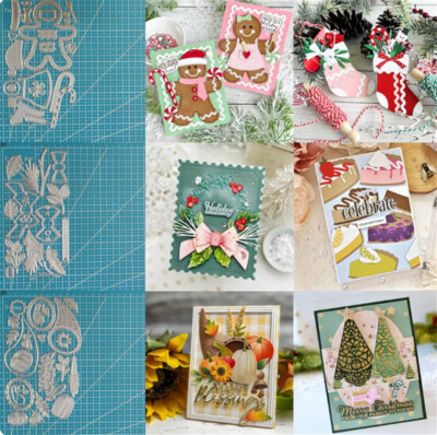 Metal Cutting Dies Frame Bow Flower Scrapbooking Embossing Paper Card Stencil