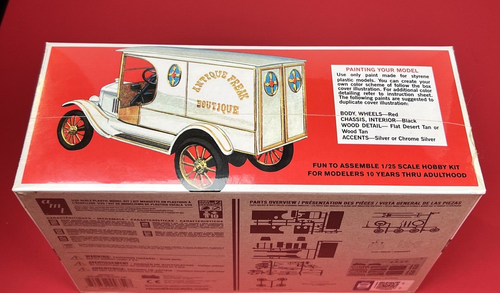 Amt '23 "T" Delivery Van Retro Deluxe Edition Nestle 1:25 Model Kit Sealed - Picture 4 of 6