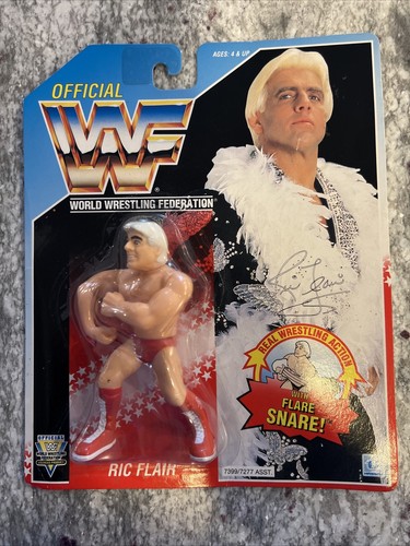 WWF Hasbro Ric Flair Blue Card Action Figure Wrest...