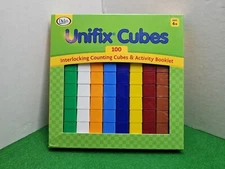 IN BOX 100 Teaching Unifix Cubes Counting Blocks Manipulatives Didax Math Visual