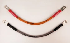Pair of 6 Gauge AWG Battery Cables Solar Marine Inverter 100%OFC Copper 6ga Wire