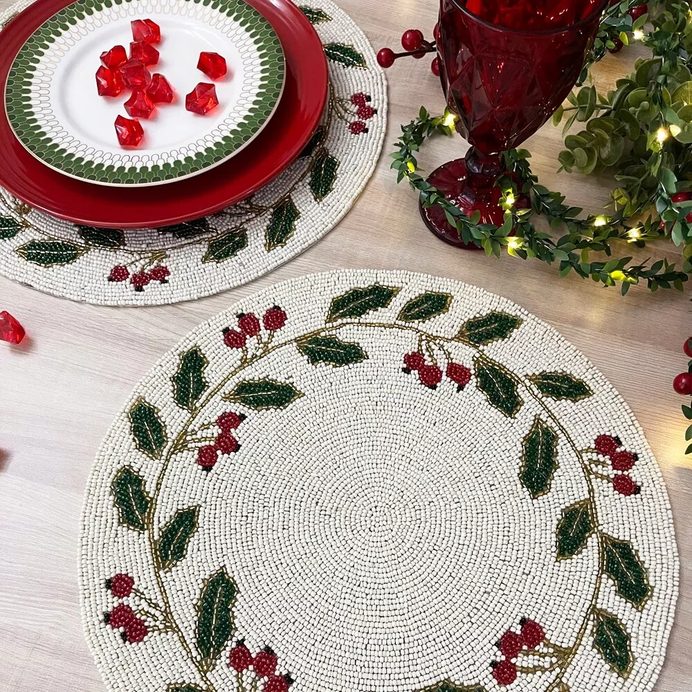 Beaded table mats designs clearance