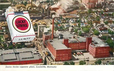 c1940s Lucky Strike Cigarettes Factory, Louisville, Kentucky Postcard