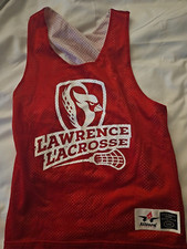 College Alleson Lawrence Lacrosse Wear S/M Red and White