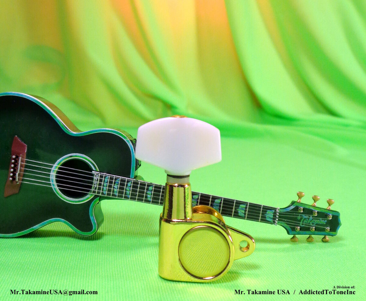 Takamine G Series Tuner TGP0553P / Gold with Pearloid button
