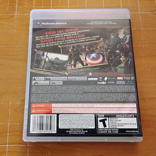 Captain America: Super Soldier Playstation 3 Sony PS3 Tested Complete CIB Manual - Picture 2 of 4