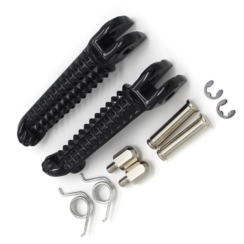 Reposapiés delantero negro para Yamaha estriberas/brazo de peldaño principal R6S YZF600 YZF R6 R6R Foto 3 de 4