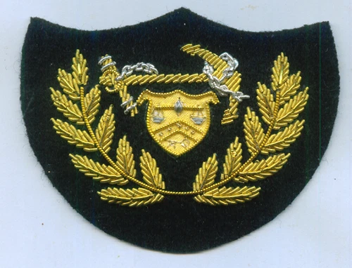 Civil War Coast Guard Cutter Sail Ship Revenue Lieutenant Uniform Hat Cap Badge