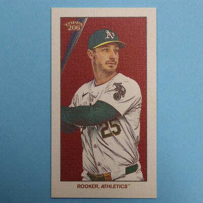2024 Topps 206/T206: Brent Rooker - Oakland Athletics - Canvas Back /25 (tb102)