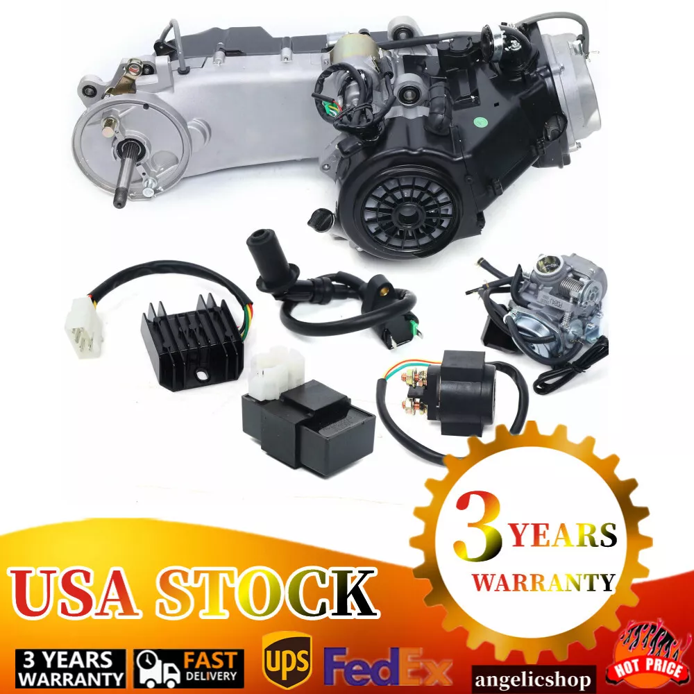 4 Stroke Complete Engine 150CC GY6 Scooter ATV Go Kart Motor CVT