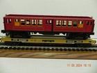 MTH O Scale 20-98490 TTX940350 Flat Car w/ Lo-V  (Red) Subway Car Non-Powered — photo 9