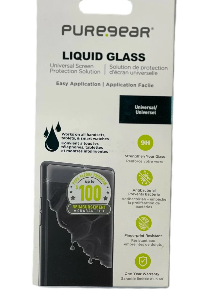 NEW PureGear Universal Liquid Glass Screen Protection iPhone Samsung 9H Hardness - Image 2 of 4