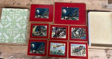 Charming Vintage Automobile, Railway, Sailing Table Mats. Clover Leaf. 3 Sizes.