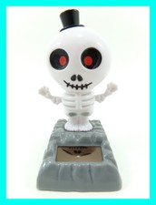 Solar Powered Dancing Skeleton Flip Flap Dancer Bobble Toy Flowers Bugs Animals