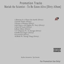 R&B.. White CD. Mariah the Scientist - To Be Eaten Alive [Dirty Album]