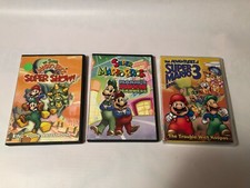 3 Super Mario Bros DVDs Mario's Movie Madness, King Koopa Katastrophe Mario 3