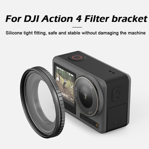 per dji ACTION 4 Supporto Filtro Protezione Fotocamera Sportiva Telaio Filtro Z4 ha52 - Foto 6 di 7