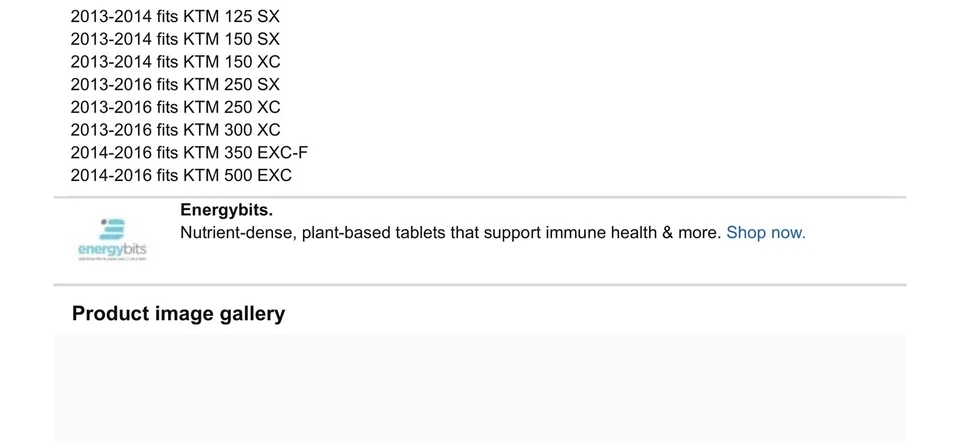 Cucharas de radiador Polisport 2013-2016 KTM 125 250 300 350 SX SXF EXCF EXCF Foto 4 de 4