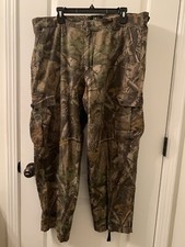 Red Head Realtree Hardwoods Camouflage Cargo Pants Zip Button Men's Size XL