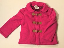 Gymboree SWEET MUSIC/FASHIONABLE FOX Fuchsia Quilted Toggle Coat Sz 2T-3T NWT