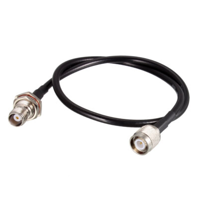 RG58 HF Koaxialkabel Überbrückungskabel TNC Stecker auf TNC Buchse 50 Ohm 20''