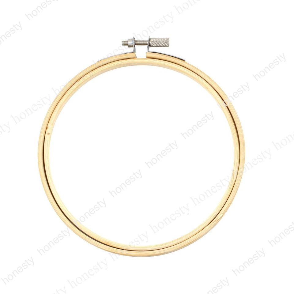 8-33cm Wooden Frame Cross Stitch Embroidery Hoop Ring Bamboo Sewing DIY 1PC - Image 4 of 4