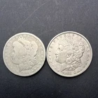1894 Morgan Silver Dollar‼️1 Circulated CULL and 1 BU/UNC US Coins .900 Fine