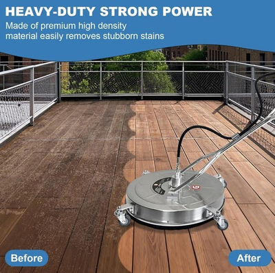 #ad Garvee 30quot; Pressure Washer Surface Cleaner 5200 PSI Dual Handles Stainless New $237.00