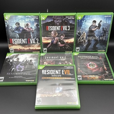 Resident Evil 2, 3, 4, 6, 7, Origins & Revelations Lot (Xbox One/Series X S)