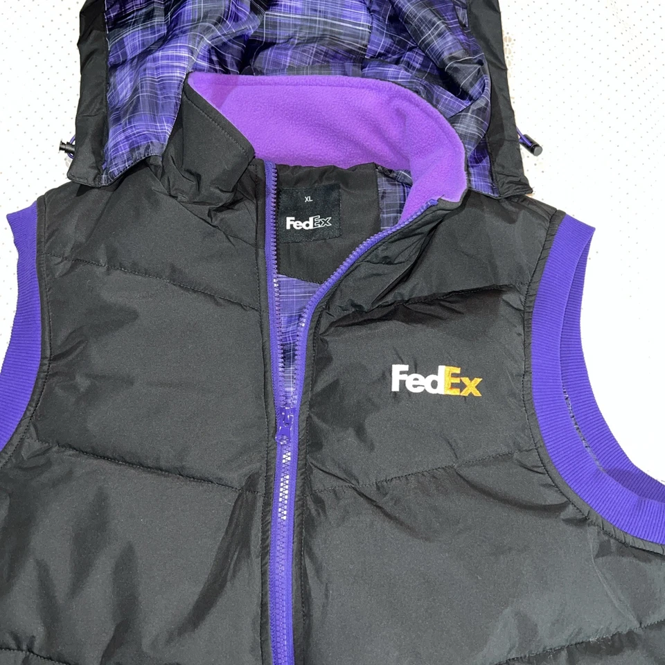 FedEx Bubble Vest Hooded Limited 1000 Made, Authentic from FedEx Store. SOLD OUT - Image 2 of 4