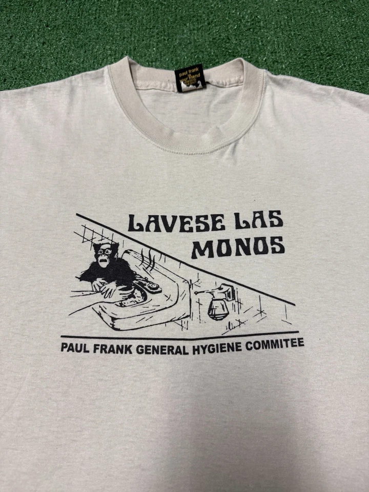 Camisa De Colección Y2K Paul Frank Comité de Higiene General Para Hombres Grande Mono Hecha en EE. UU. Foto 2 de 4