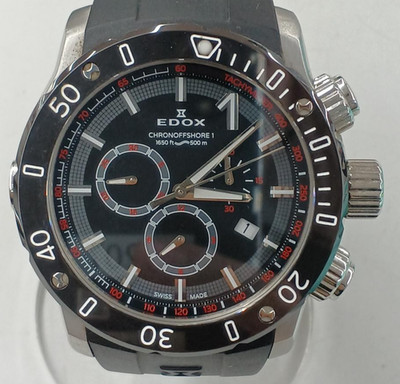 EDOX Chronoffshore-1 Chronograph Quartz Analog Watch 10221 Swiss Mens Sports