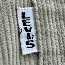 Vintage Levis Big E White Tab Corduroy Khaki Pants 32 X 32 Made In USA SFCal