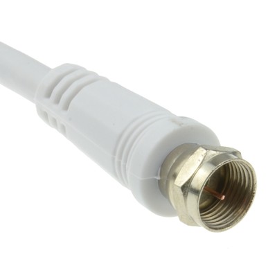 Maplin Koaxialkabel 5m – F-Stecker Auf RF-Stecker Für TV, Satellit Oder Antenne, 75 Ohm Kupferkabel